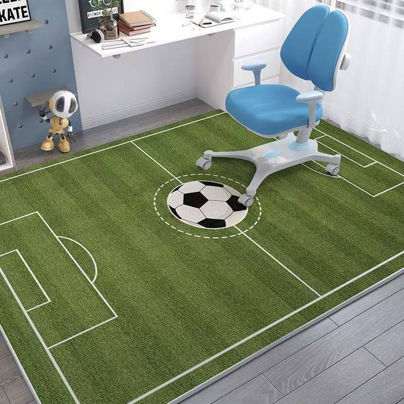 Home Decor Ig - 잔디 축구장 패턴 거실 카펫 대형