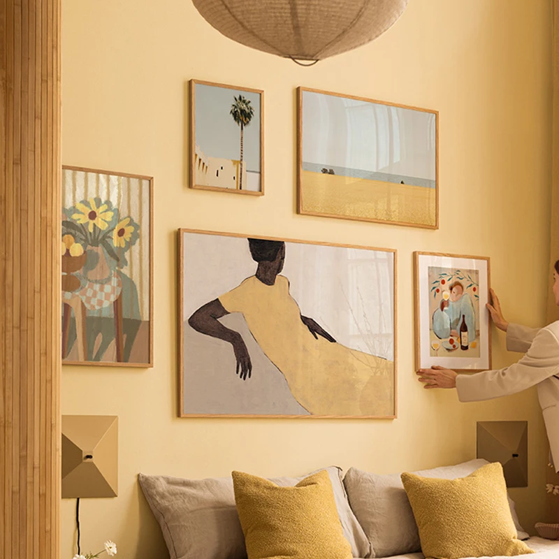 Home Decor Pt - 아프리카 여성 해변 포스터 캔버스 프린트