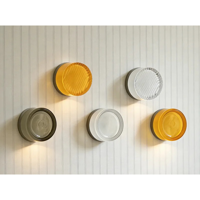 Home Decor Wall Molding - 현대적인 유리 LED 벽등, 원형 미니멀리스트