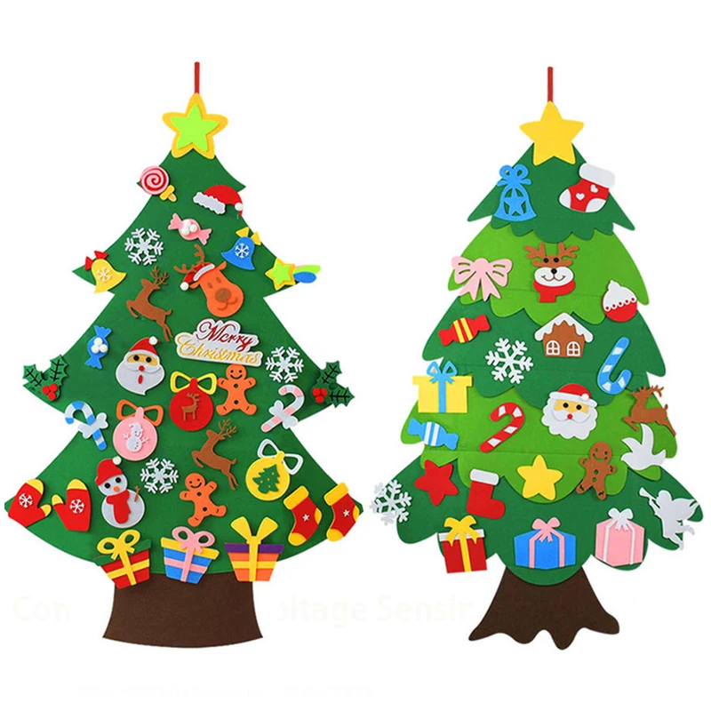 Home Decor Xmas Tree - DIY 펠트 크리스마스 트리 성탄절 홈