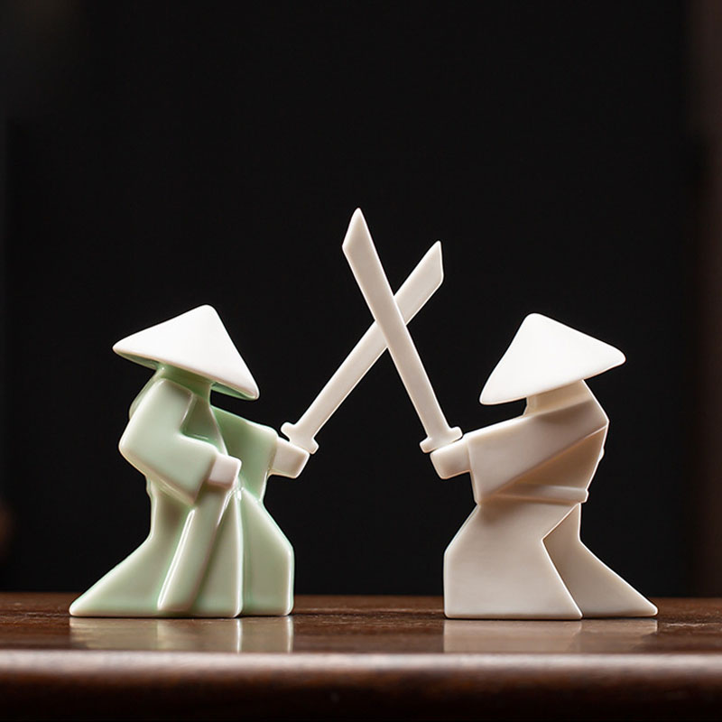 Incense Stick Holder - 검객 Chivalrous 전문가 세라믹 사무라이 기사