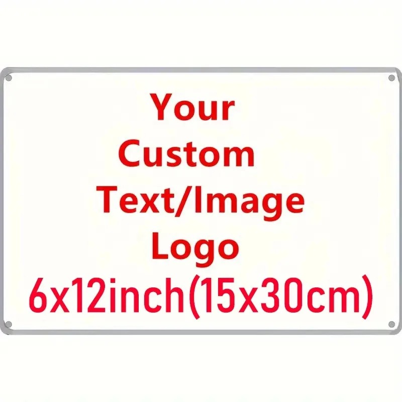 Home Decor Logo - [2D 플랫] 6×12인치 15×30cm 맞춤형 이미지