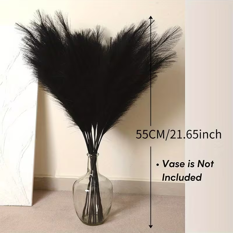 Pampas Grass Decor - 6개 인조 팜파스 그래스 장식, 할로윈