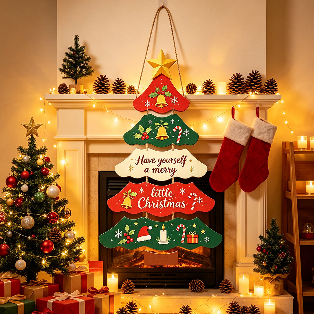 Home Decor Xmas Tree - 귀여운 크리스마스 트리 종이 장식품 축제