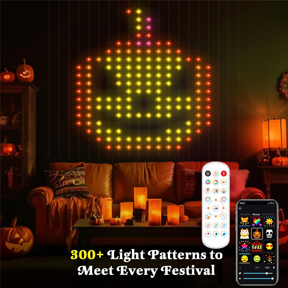 String Curtain Light - 스마트 LED 커튼 조명 USB, 400