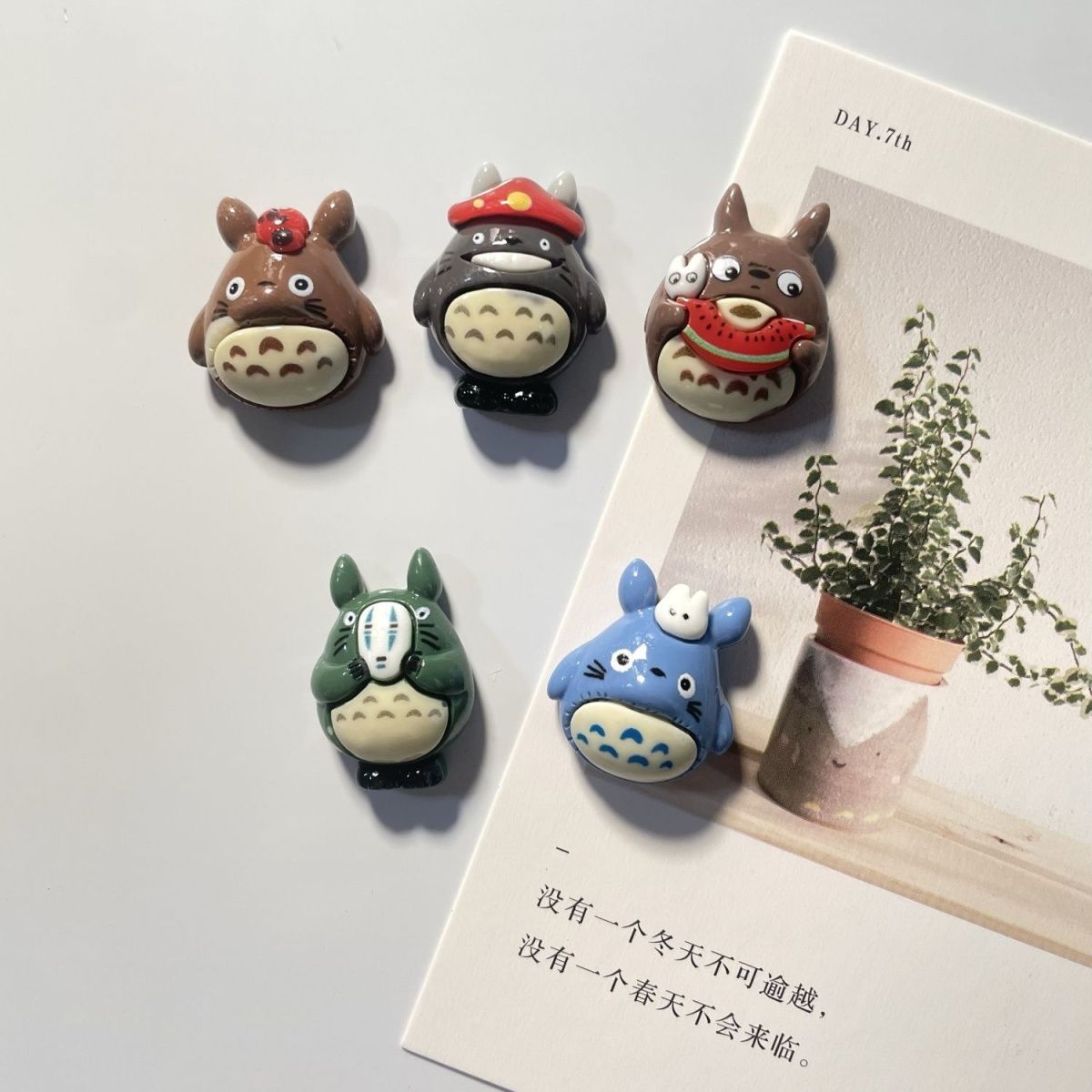 Home Decor Sticker - 토토로 애니메이션 레진 냉장고 자석 귀여운