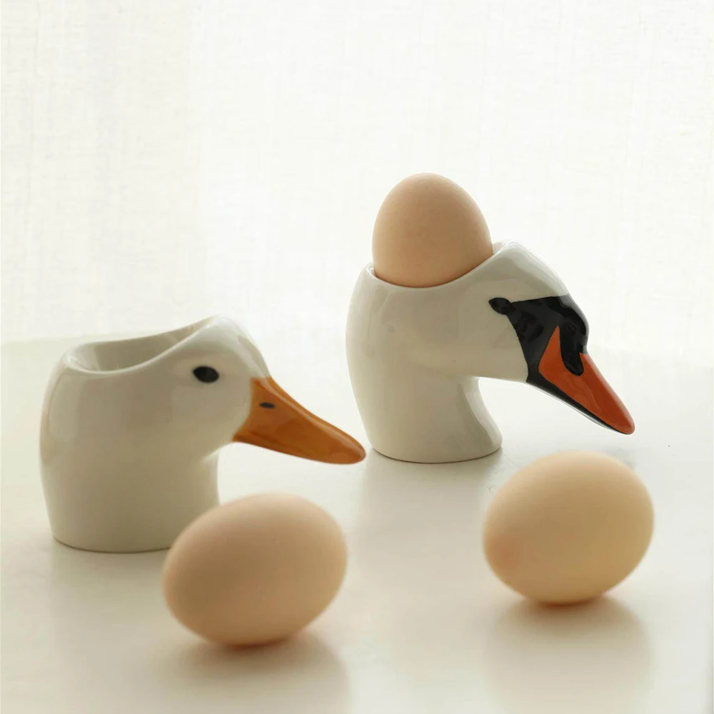 도자기 달걀 받침, 창의적인 손 그림으로 그려진 오리와 - Home Decor Duck 리뷰 및 가격