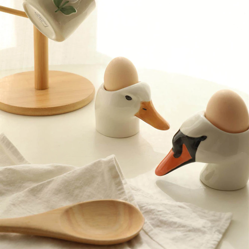 도자기 달걀 받침, 창의적인 손 그림으로 그려진 오리와 - Home Decor Duck 리뷰 및 가격