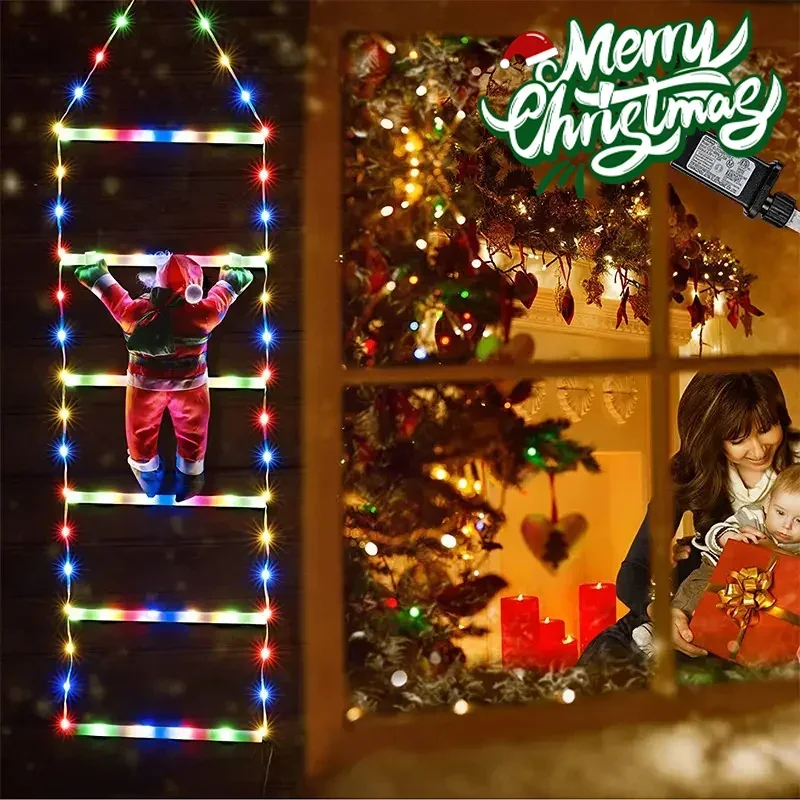 산타클로스 가정용 LED 사다리 조명, 크리스마스 장식 - Home Decor Xmas Tree 리뷰 및 가격