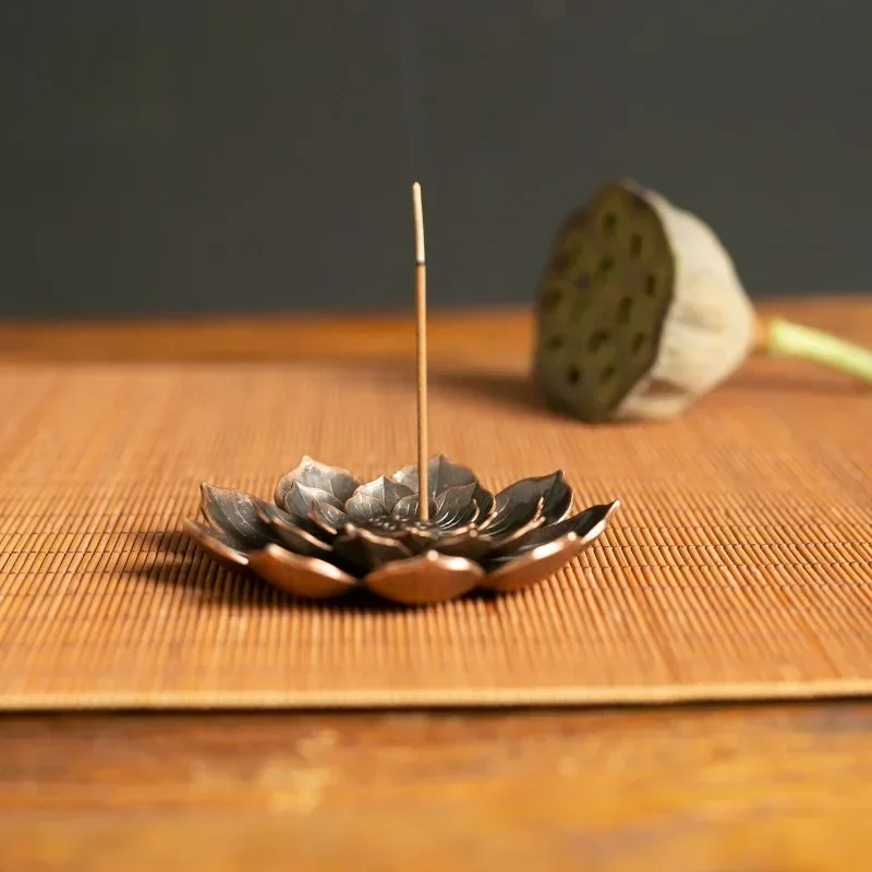 합금 향 버너 스틱 홀더 불교 로터스 라인 향 플레이트 - Incense Stick Holder 리뷰 및 가격