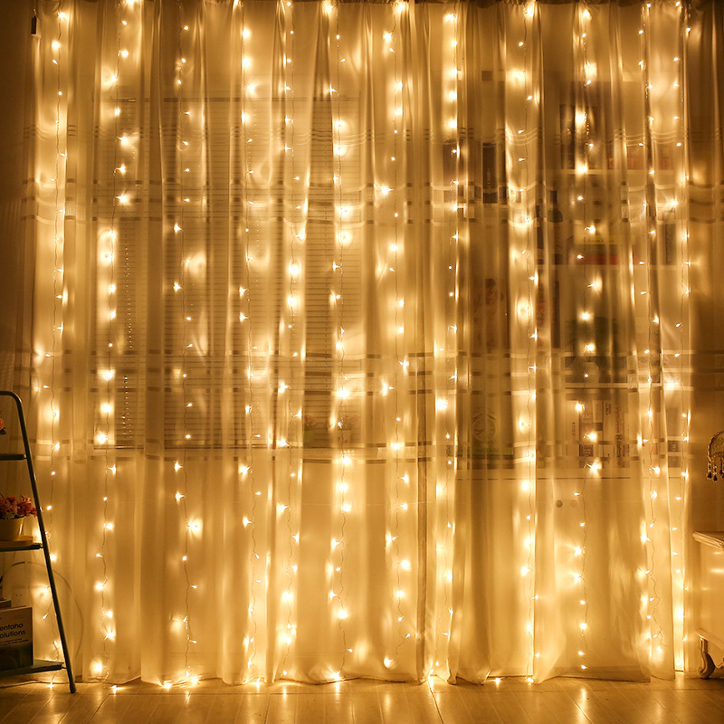 USB LED 커튼 문자열 조명 원격 제어 침실 휴일  - String Curtain Light 리뷰 및 가격