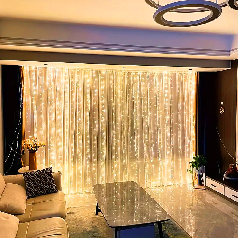 USB LED 커튼 문자열 조명 원격 제어 침실 휴일  - String Curtain Light 리뷰 및 가격