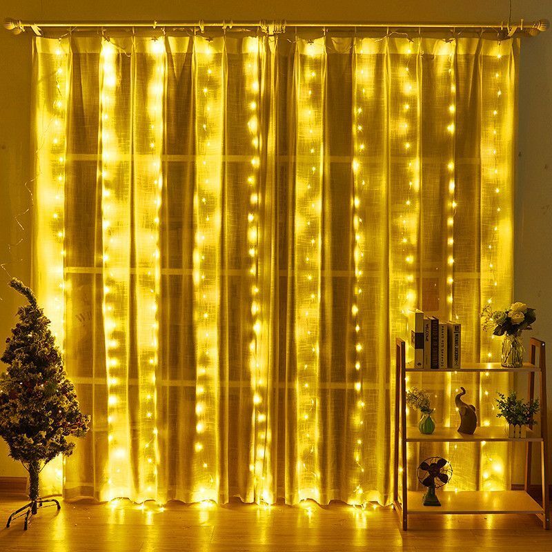 USB LED 커튼 문자열 조명 원격 제어 침실 휴일  - String Curtain Light 리뷰 및 가격