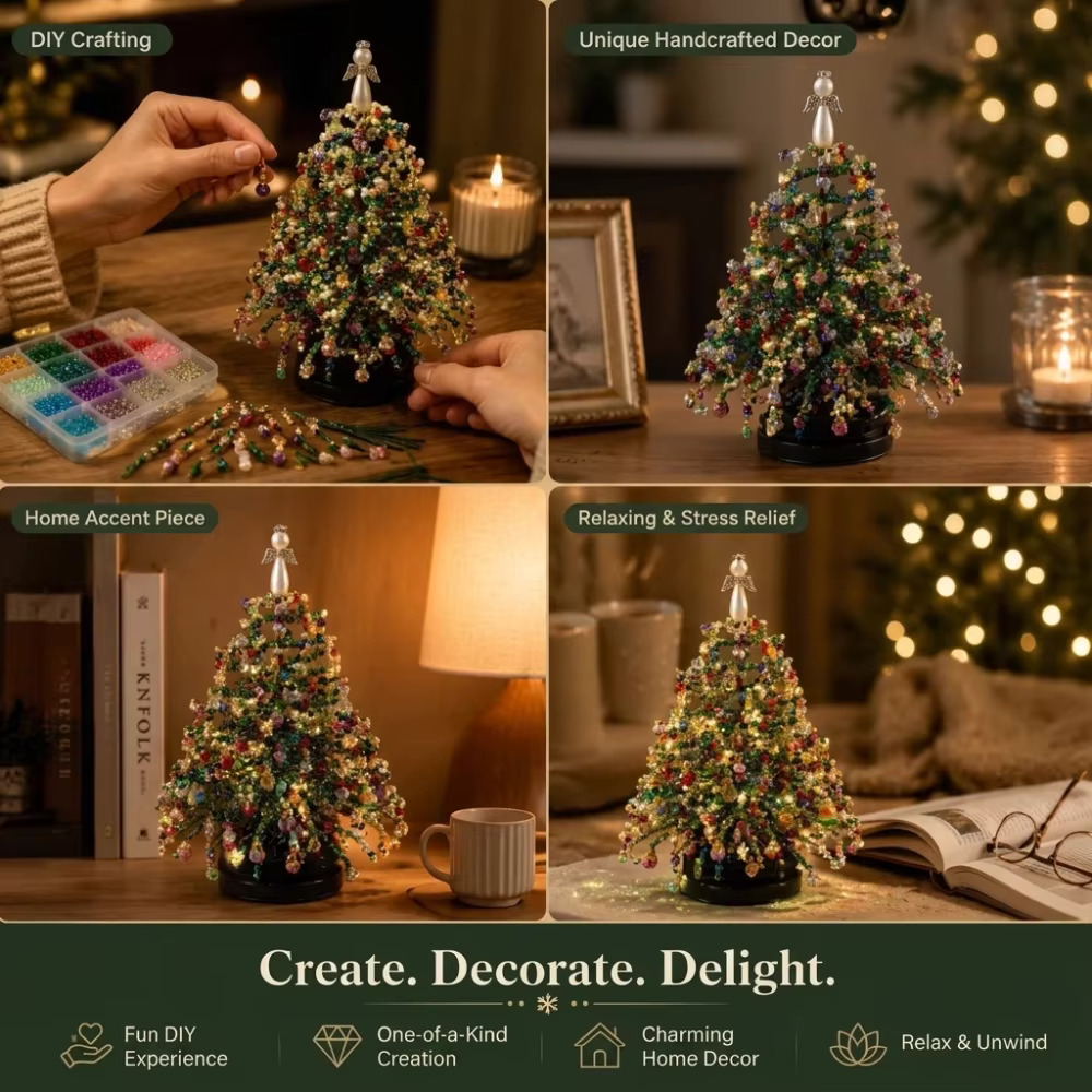 DIY 크리스마스 트리 비즈 키트 비즈 장식 크리스마스 - Home Decor Xmas Tree 리뷰 및 가격