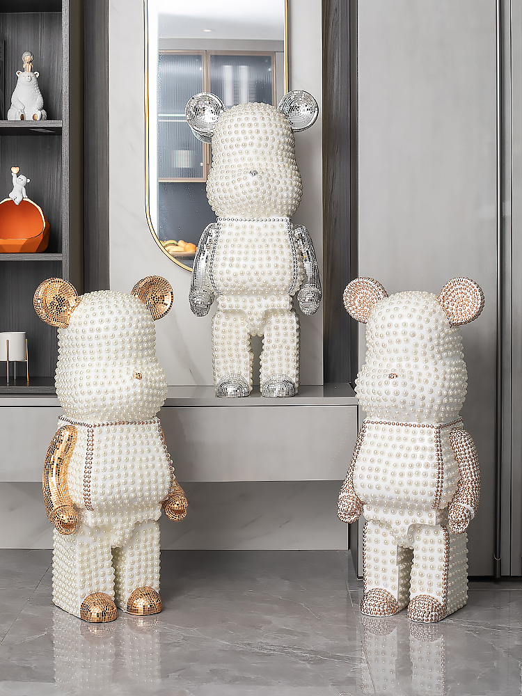 만화 곰 장식 홈 장식 동상 조각 북유럽 그림 거실 장 - Home Decor Y2K 리뷰 및 가격