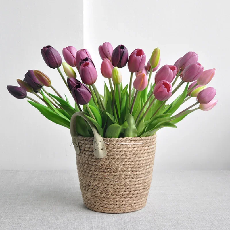 인공 튤립 촉감 부드러운 고무 가짜 꽃, 홈 거실 장식 - Home Decor Tulip 리뷰 및 가격