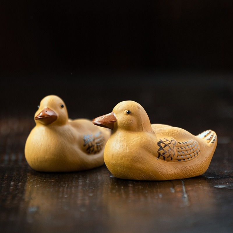 수제 이싱 지샤 귀여운 오리 차 장식품, 공부차 다도용 - Home Decor Duck 리뷰 및 가격