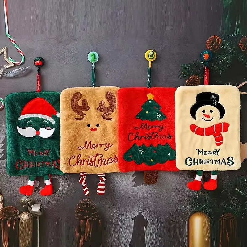 크리스마스 걸이형 핸드 타월 귀여운 산타 눈사람 루돌프 - Home Decor Xmas Tree 리뷰 및 가격