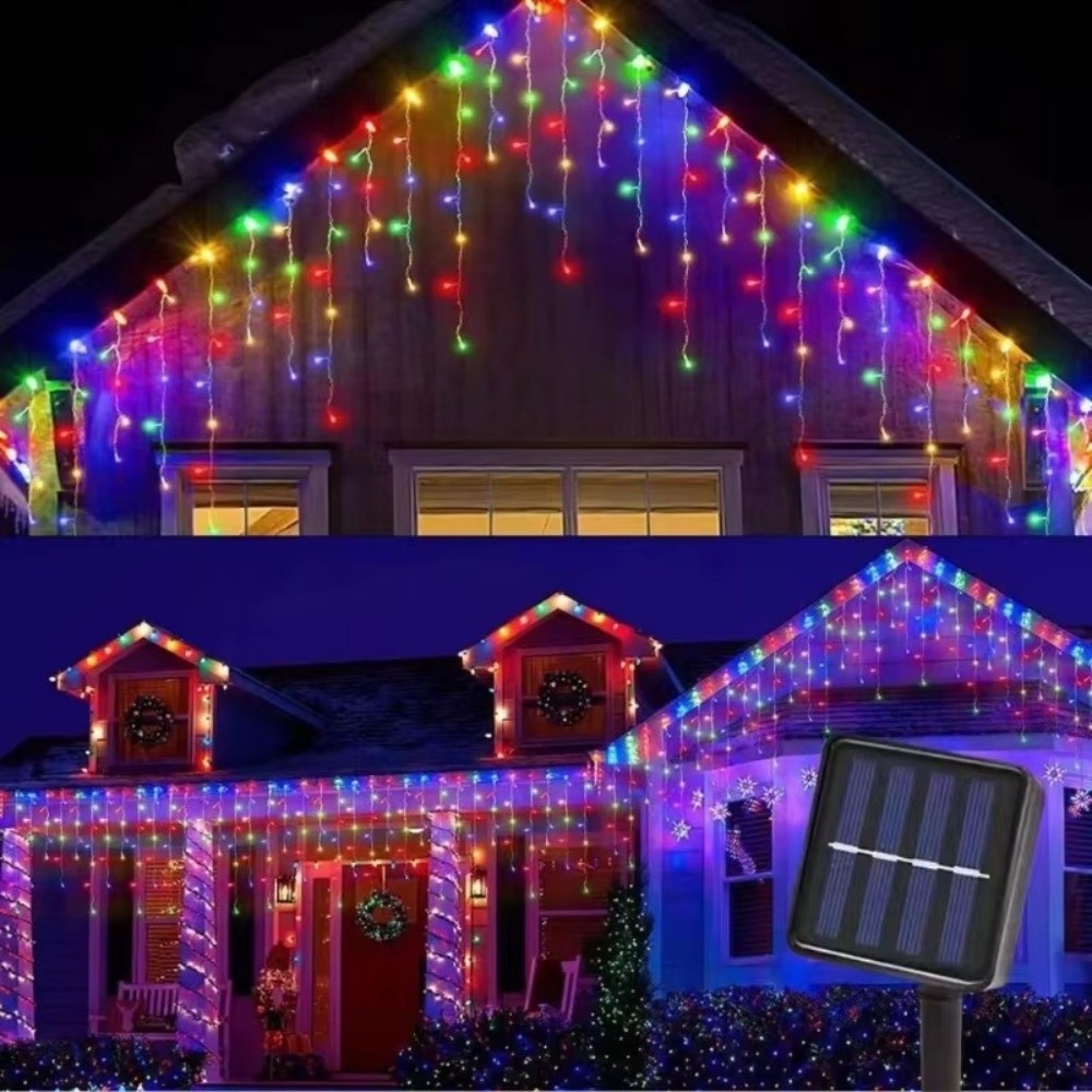 600CM 커튼 폭포 조명 태양광 방수 LED 스트링  - String Curtain Light 리뷰 및 가격
