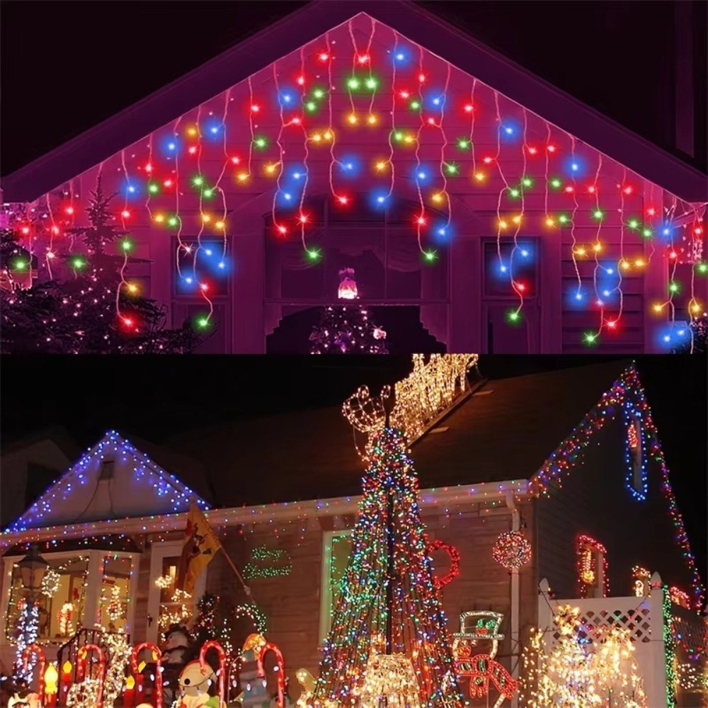 600CM 커튼 폭포 조명 태양광 방수 LED 스트링  - String Curtain Light 리뷰 및 가격