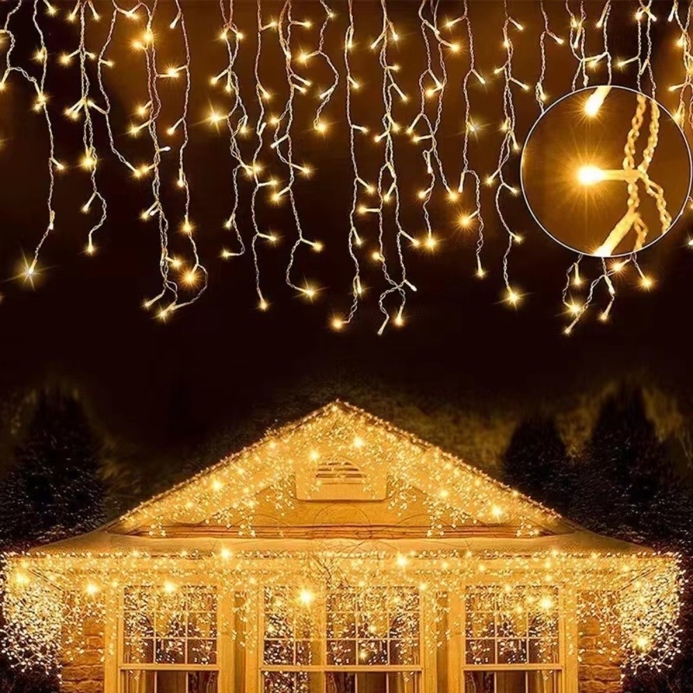 600CM 커튼 폭포 조명 태양광 방수 LED 스트링  - String Curtain Light 리뷰 및 가격
