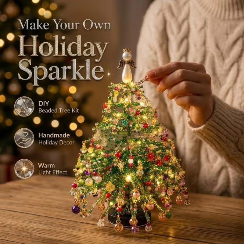 DIY 비즈 크리스마스 트리 키트 (크리스탈 비즈 &  - Home Decor Xmas Tree 리뷰 및 가격