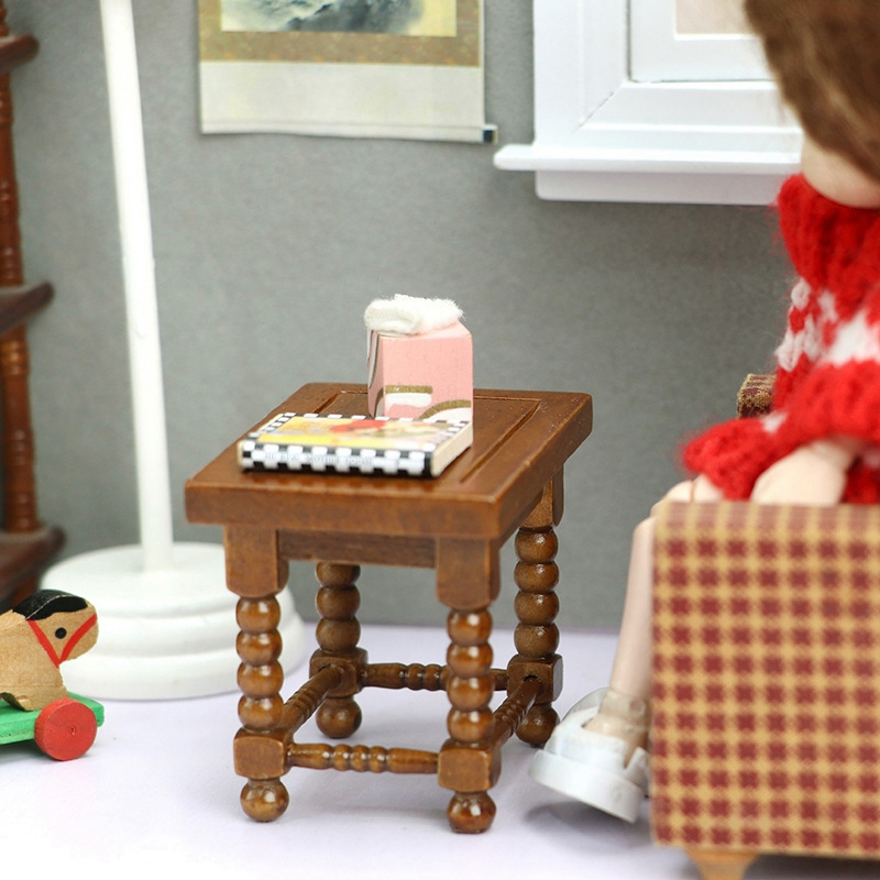 1:12 인형집 미니어처 원형 테이블 티 테이블 인형  - Home Decor Games 리뷰 및 가격
