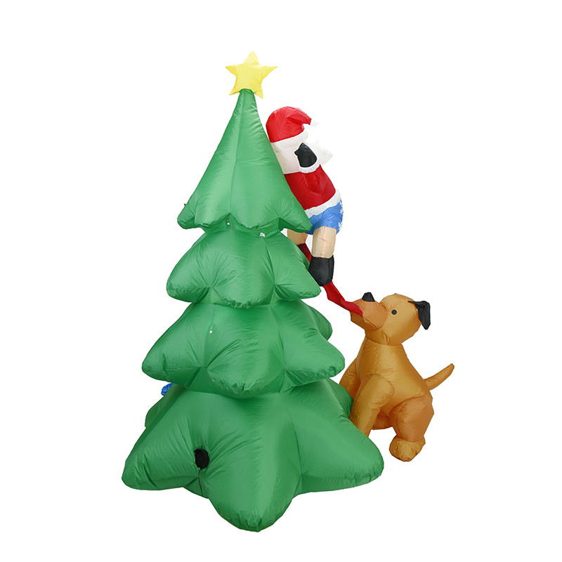 6.5피트(1.5m) 크리스마스 풍선 산타, 강아지와  - Home Decor Xmas Tree 리뷰 및 가격