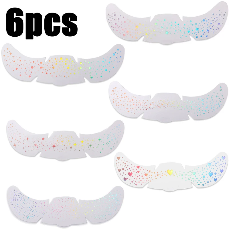 크리스마스 스톡킹 스터퍼 6개 글리터 프레클 스티커 - - Home Decor Sticker 리뷰 및 가격