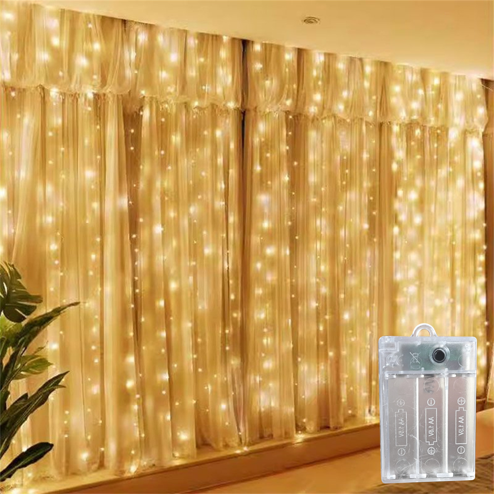 배터리로 작동하는 실내용 가정용 장식용 전구, LED  - String Curtain Light 리뷰 및 가격