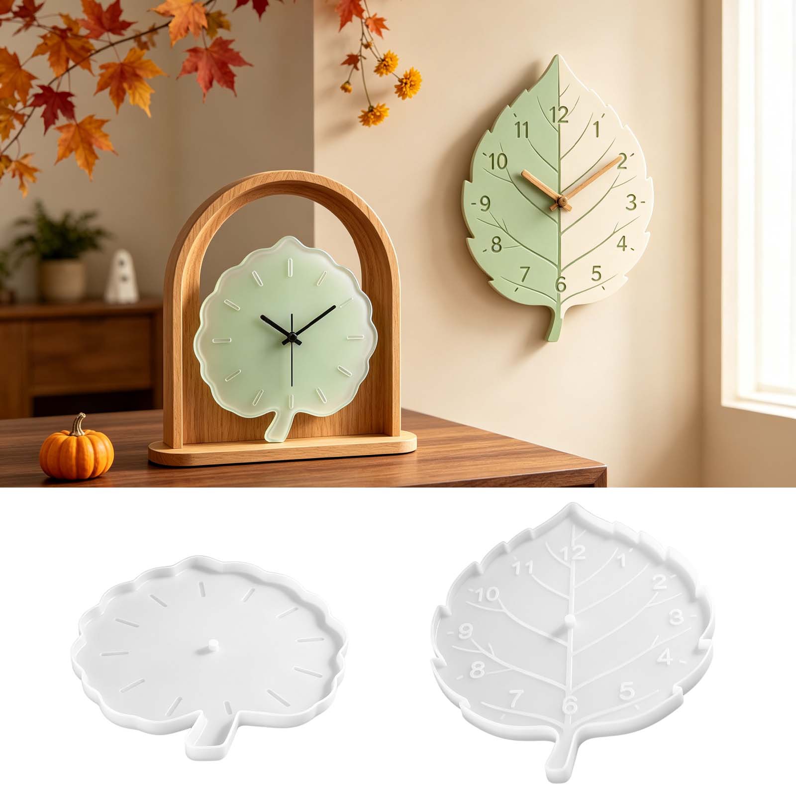 시계 실리콘 몰드 잎맥 무늬 에폭시 레진 주조 몰드 D - Home Decor Wall Molding 리뷰 및 가격