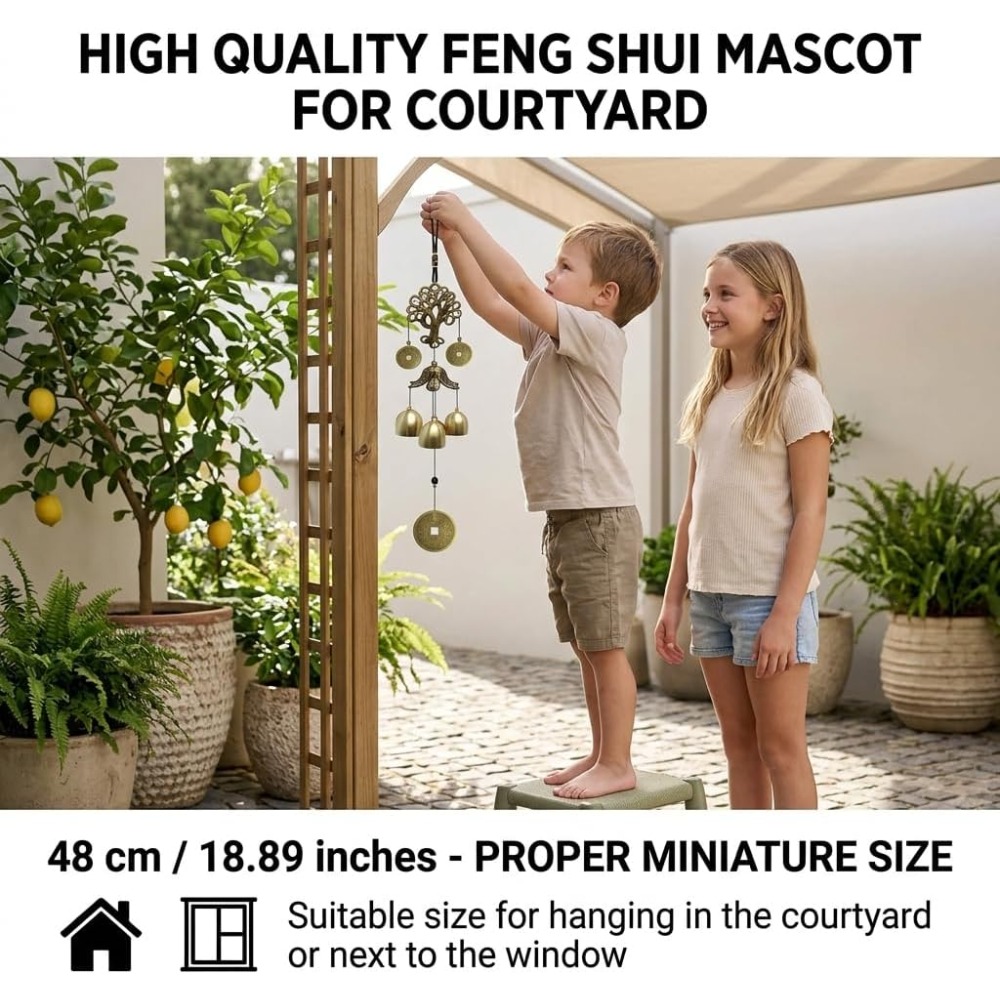 우아한 야외 정원 장식용 바람 종소리, 금속 벨 장식품 - Home Decor Design Ideas 리뷰 및 가격