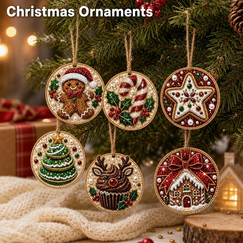 크리스마스 장식 6개 세트, 다이아몬드 페인팅 키트,  - Home Decor Xmas Tree 리뷰 및 가격