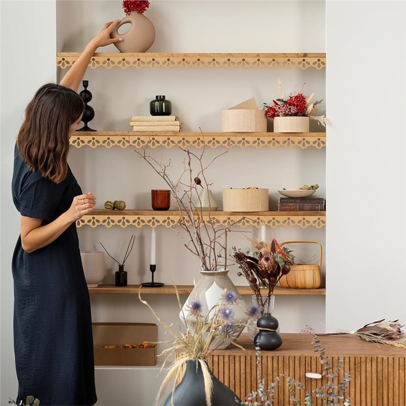 ABKP-홈 크리스마스 벽 장식용 12팩 미완성 스캘럽 - Home Decor Wall Molding 리뷰 및 가격