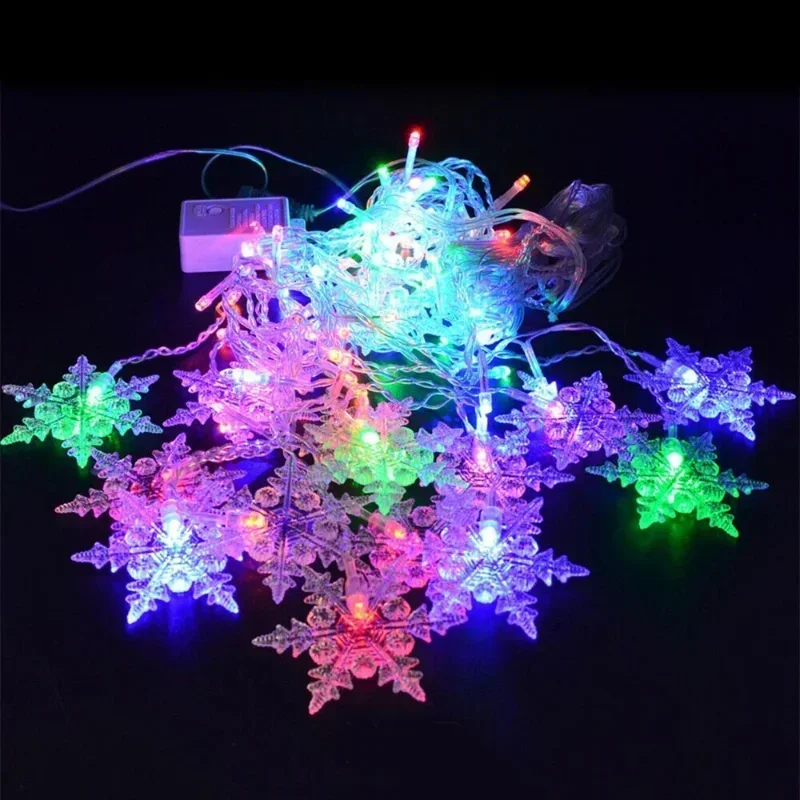 4M 96LED 크리스마스 홈 데코 눈송이 스트링 라이 - String Curtain Light 리뷰 및 가격