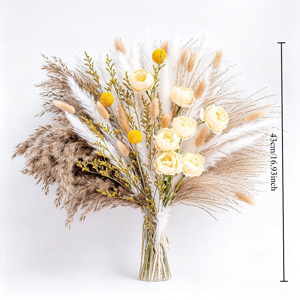 믹스 드라이 플라워 부케, 팜파스 그래스, 버니 테일  - Pampas Grass Decor 리뷰 및 가격