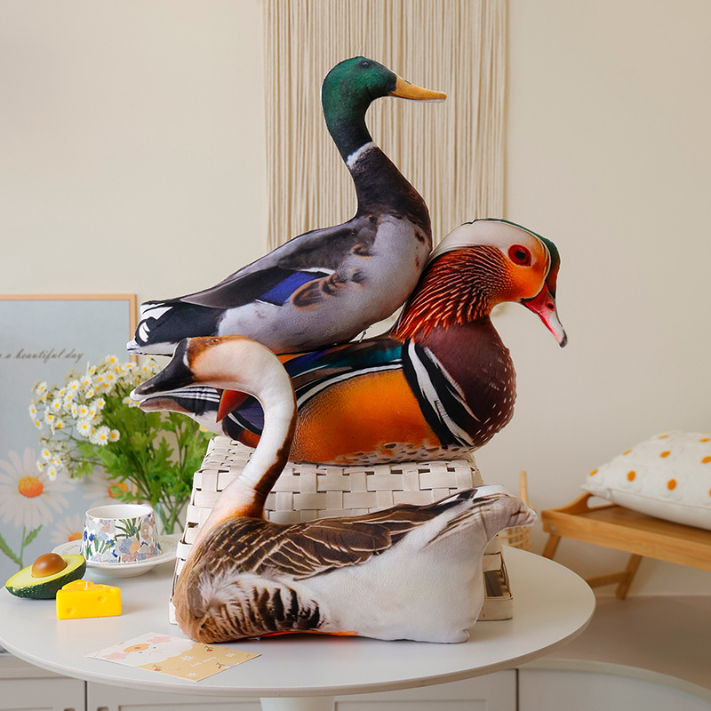 시뮬레이션 3D 인쇄 동물 베개 실물 같은 앵무새 거위 - Home Decor Duck 리뷰 및 가격