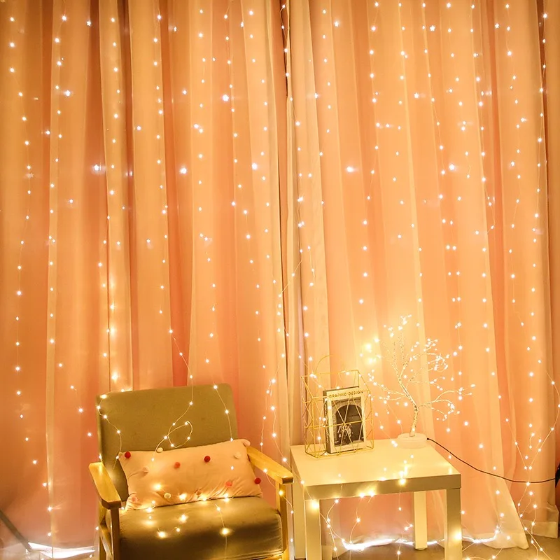 3M-6M 크리스마스 장식 리모컨 휴일 웨딩 동화 꽃  - String Curtain Light 리뷰 및 가격