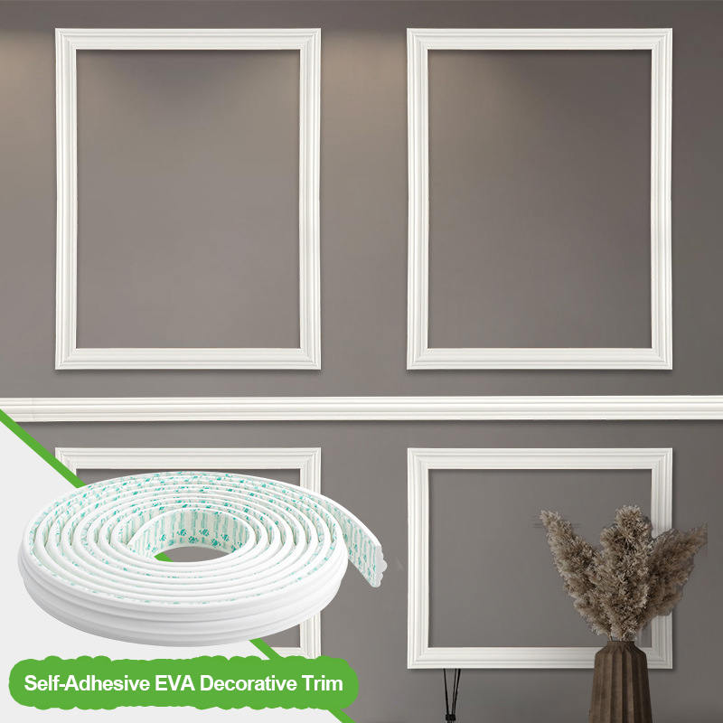 1롤 유연한 자가 접착 EVA 벽 몰딩 트림, 붙였다  - Home Decor Wall Molding 리뷰 및 가격