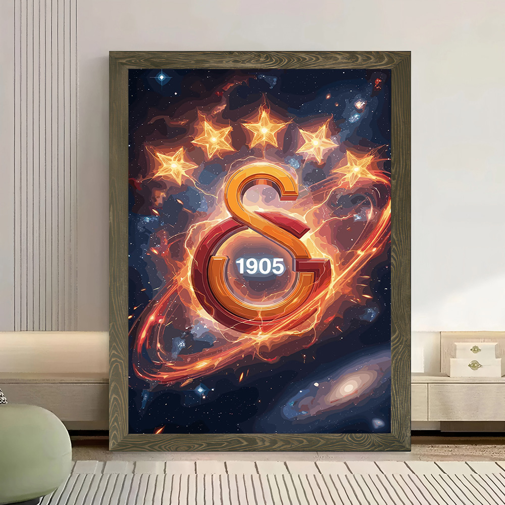 우주 성운 포스터의 갈라타사라이 로고 캔버스 벽 예술  - Home Decor Logo 리뷰 및 가격