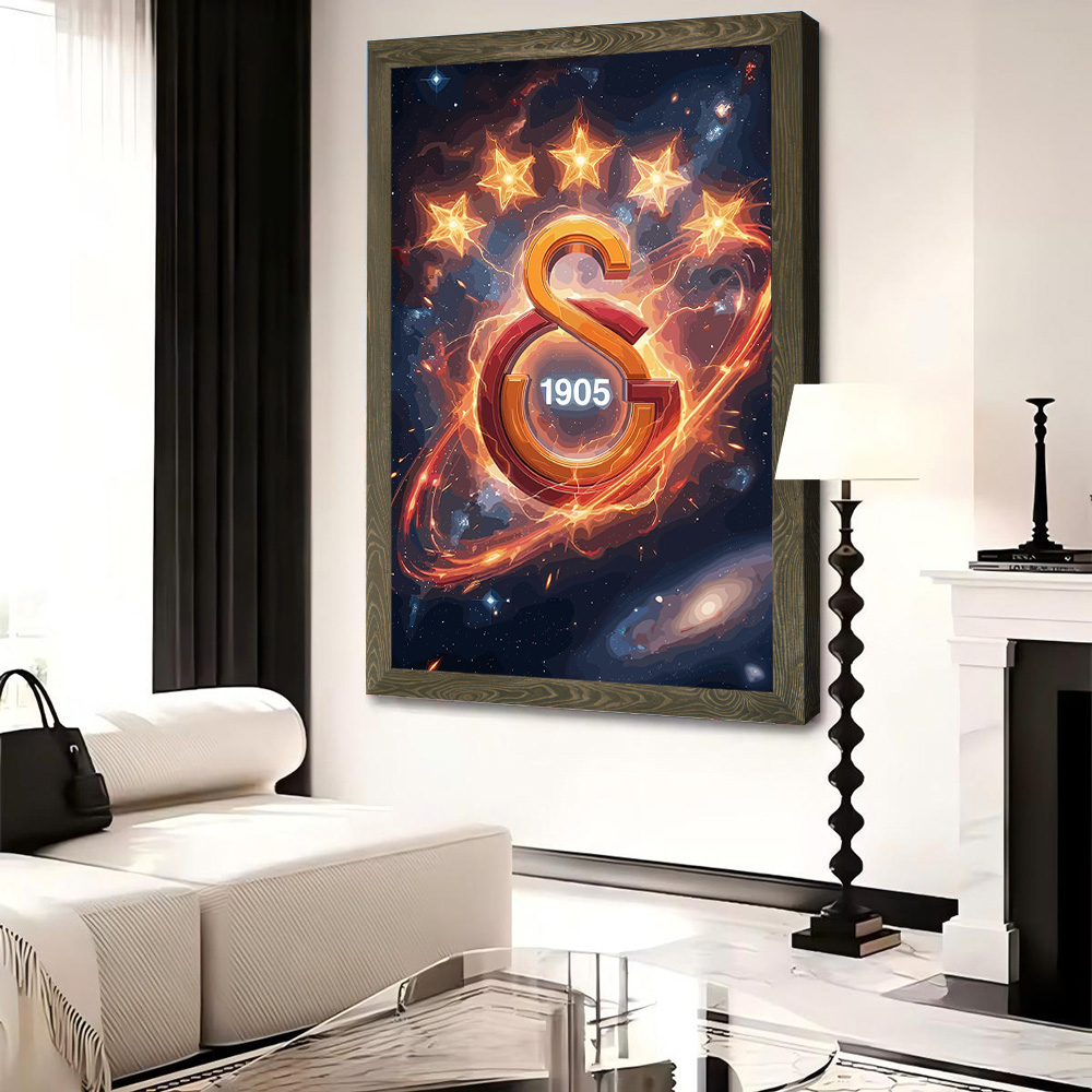 우주 성운 포스터의 갈라타사라이 로고 캔버스 벽 예술  - Home Decor Logo 리뷰 및 가격