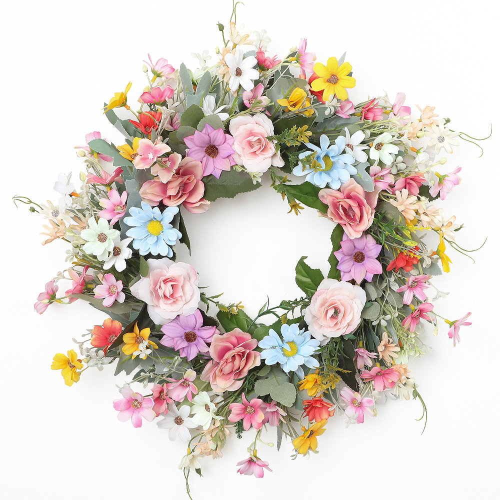 YeeNanee 활기찬 야생 꽃 현관문용 봄 화환 인공 - Home Decor Tulip 리뷰 및 가격