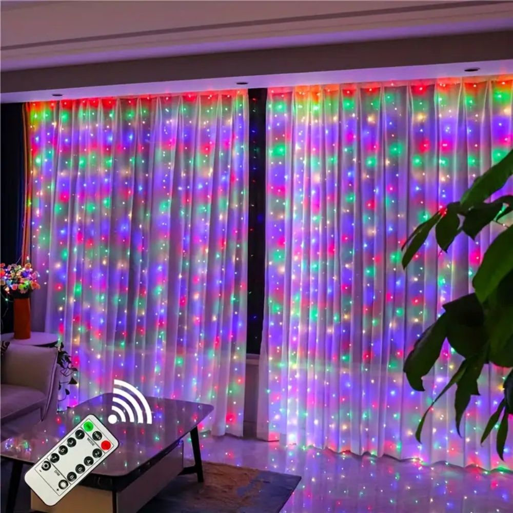 LED 커튼 스트링 조명 가랜드 USB 페스툰 리모컨  - String Curtain Light 리뷰 및 가격