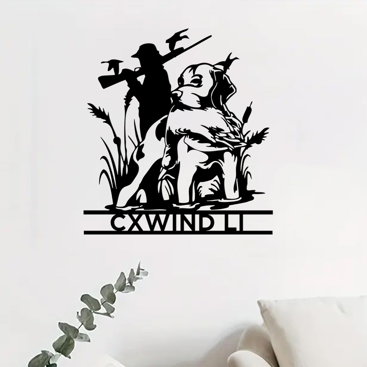 맞춤형 개 사냥 금속 벽 아트, 맞춤형 헌터 이름 사인 - Home Decor Duck 리뷰 및 가격