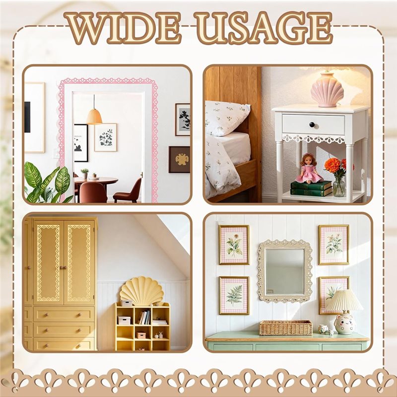 크리스마스 홈 벽 장식용 12개 세트 미완성 스캘럽 장 - Home Decor Wall Molding 리뷰 및 가격