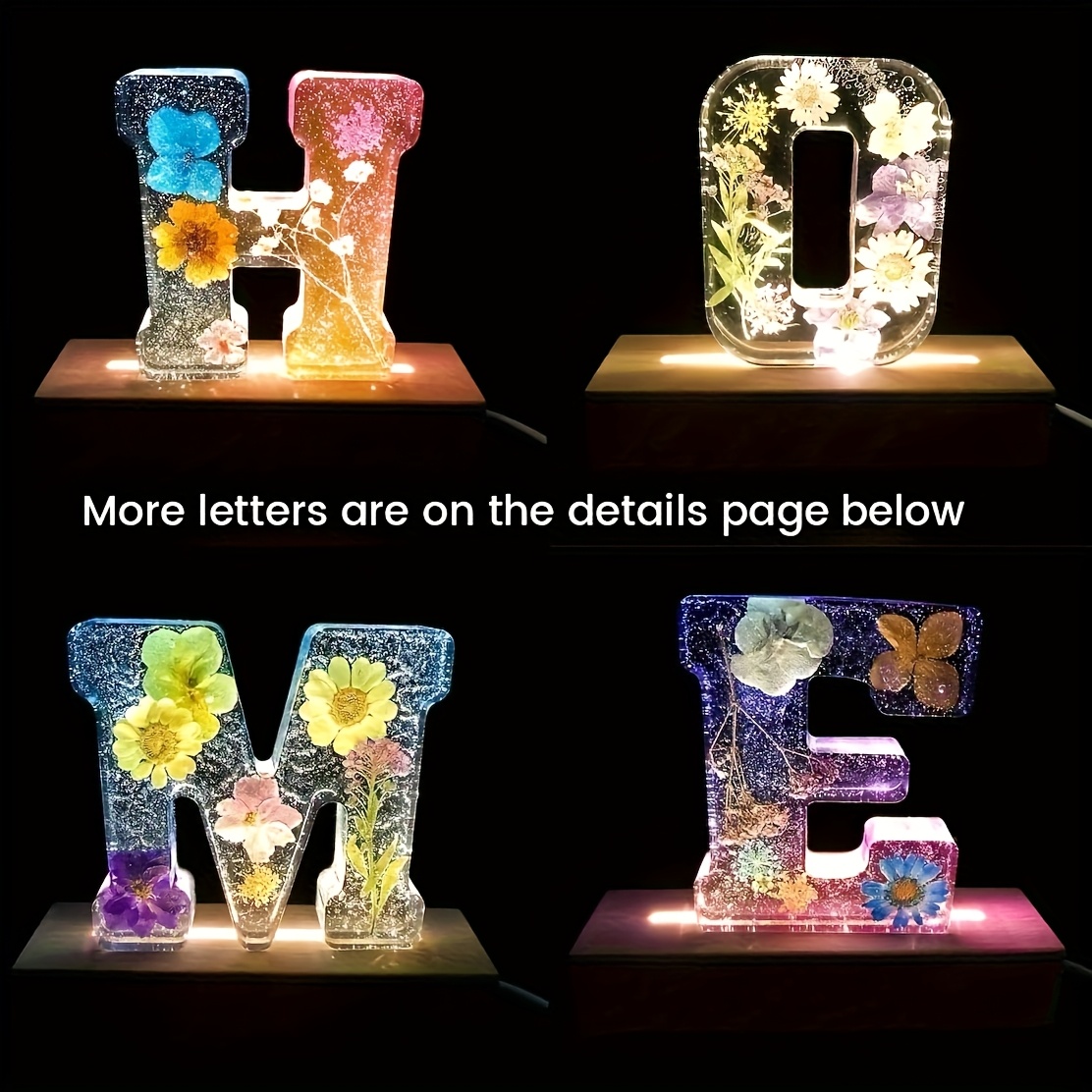 7인치 대형 글자 레진 몰드, 3D 대문자 에폭시 레진 - Home Decor Logo 리뷰 및 가격