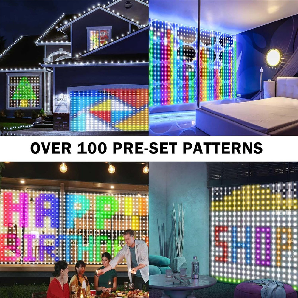 1/2PCS 400LED 커튼 조명 LED 스마트 스트 - String Curtain Light 리뷰 및 가격