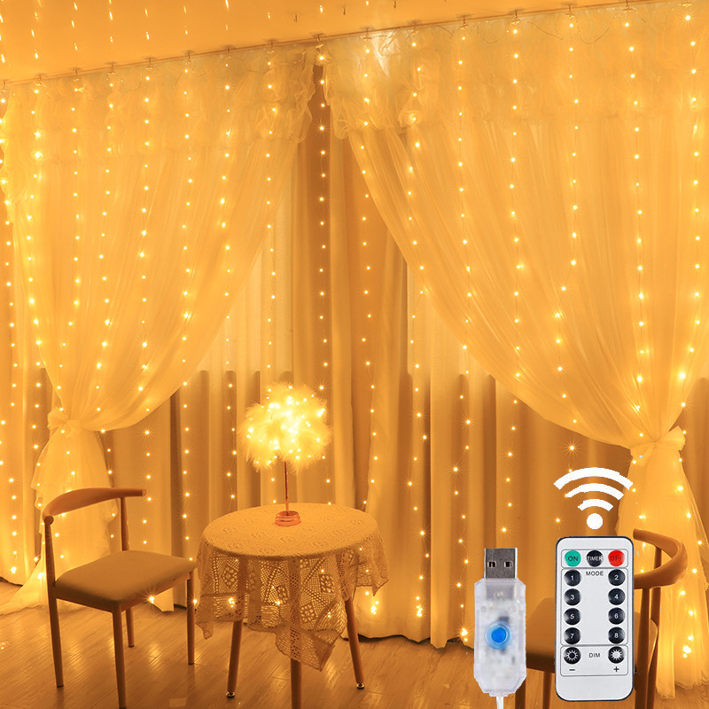 USB LED 커튼 문자열 빛 크리스마스 창 장식 와이 - String Curtain Light 리뷰 및 가격