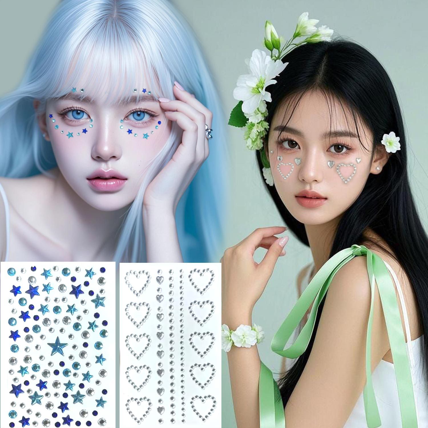 스타 다이아몬드 스티커 아크릴 젬 라인스톤 크리스탈 셀 - Home Decor Sticker 리뷰 및 가격