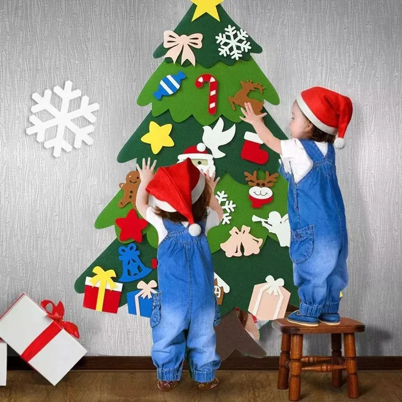 DIY 펠트 크리스마스 트리 성탄절 홈 데코레이션, N - Home Decor Xmas Tree 리뷰 및 가격